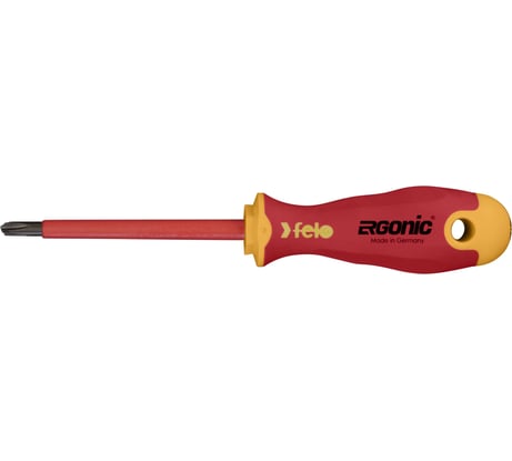 Диэлектрическая крестовая отвертка Felo Ergonic +/- H 2X 100 41620390