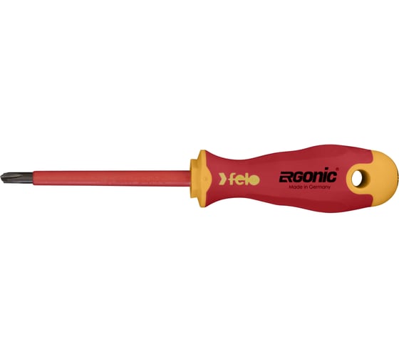 Диэлектрическая крестовая отвертка Felo Ergonic +/- H 2X 100 41620390