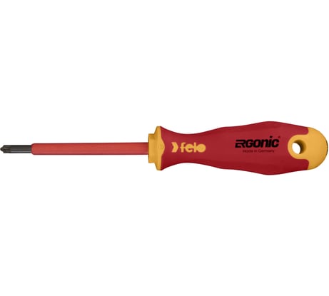 Диэлектрическая крестовая отвертка Felo Ergonic +/- Z 1X 80 41710290