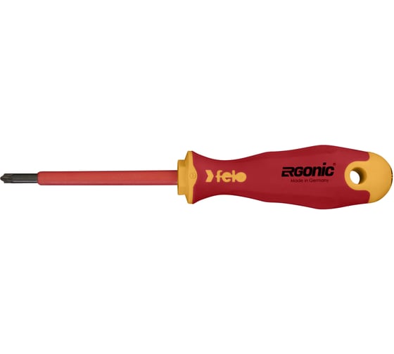 Диэлектрическая крестовая отвертка Felo Ergonic +/- Z 1X 80 41710290