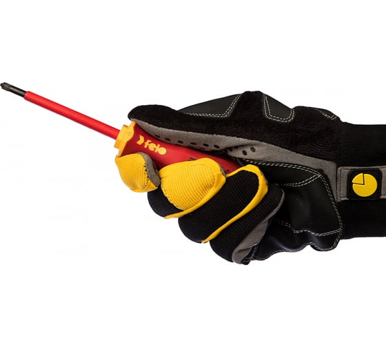 Диэлектрическая крестовая отвертка Felo Ergonic +/- Z 1X 80 41710290