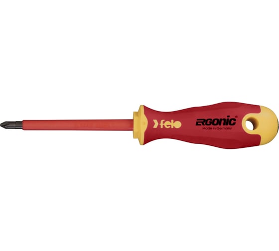 Диэлектрическая крестовая отвертка Felo Ergonic PZ 2X100 41520390 1