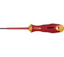 Диэлектрическая отвертка Felo Ergonic 2,5х0,4х75 плоская шлицевая 41302590