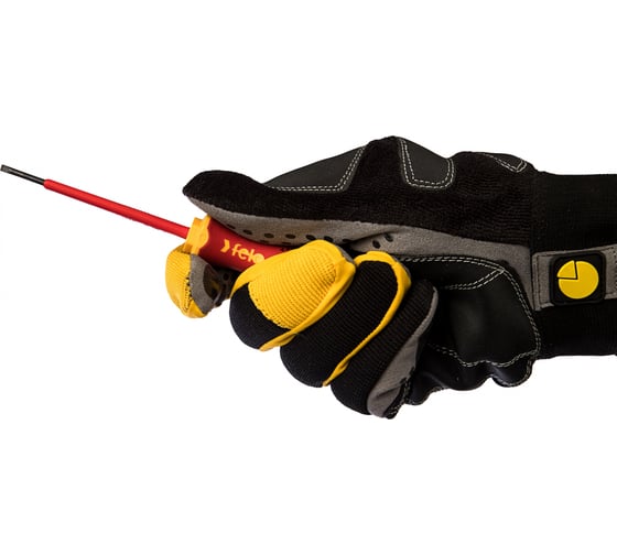 Диэлектрическая отвертка Felo Ergonic 2,5х0,4х75 плоская шлицевая 41302590