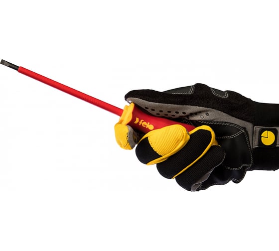 Диэлектрическая отвертка Felo Ergonic 4,5х1,0х125 плоская шлицевая 41304590