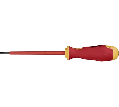 Диэлектрическая отвертка Felo Ergonic 5,5х1,0х125 плоская шлицевая 41305590