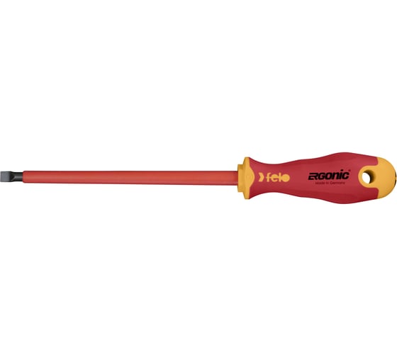 Диэлектрическая отвертка Felo Ergonic 8,0х1,2х175 плоская шлицевая 41308090