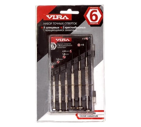 Набор часовых отверток 6шт. VIRA 303006