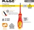 Диэлектрические отвертка RAGE by VIRA 1000 В VDE PH0 60 мм 397018 2