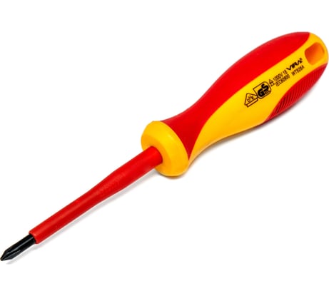 Диэлектрические отвертка RAGE by VIRA 1000 В VDE PH1 80 мм 397019