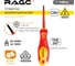Диэлектрические отвертка RAGE by VIRA 1000 В VDE PH1 80 мм 397019 2