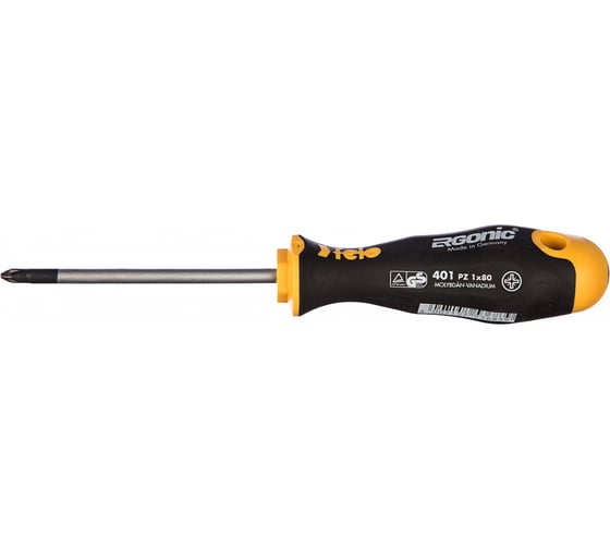 Крестовая отвертка PZ 1X80 Felo Ergonic 40110210