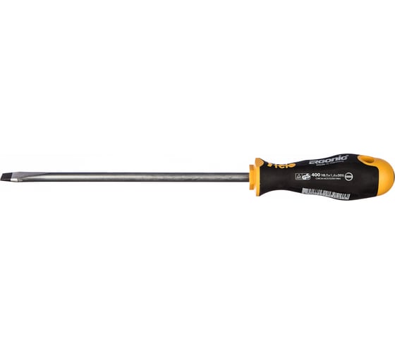 Плоская шлицевая отвертка 10,0х1,6х200 Felo Ergonic 40010710
