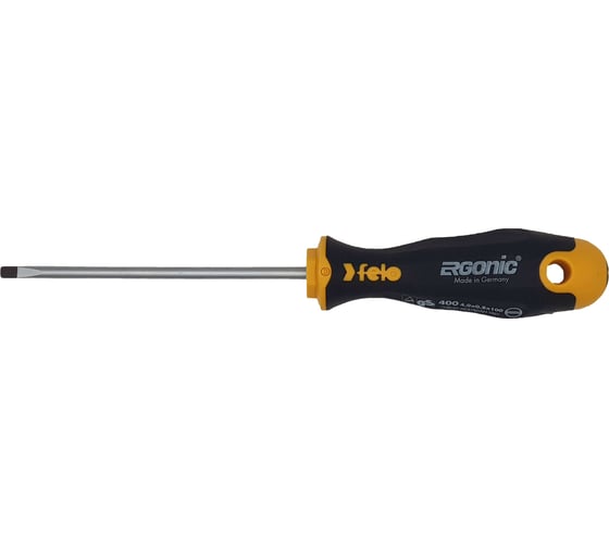 Плоская шлицевая отвертка 4,0х0,8х100 Felo Ergonic 40004310