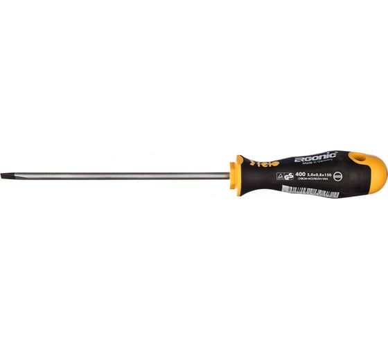 Плоская шлицевая отвертка 5,0х0,8х150 Felo Ergonic 40005510 1