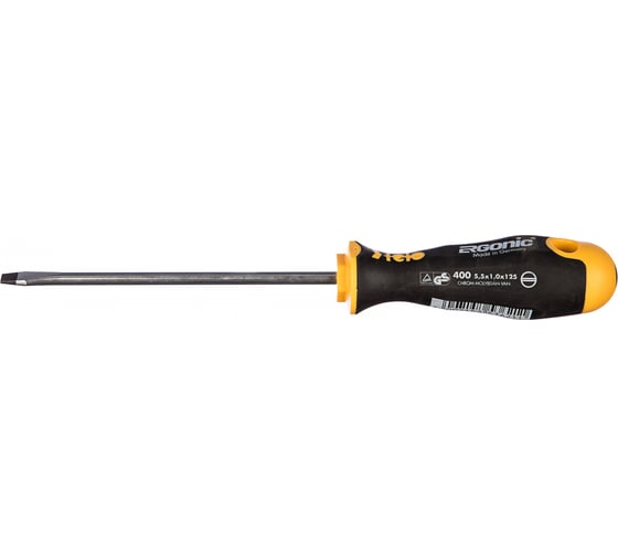 Плоская шлицевая отвертка 5,5х1,0х125 Felo Ergonic 40055410