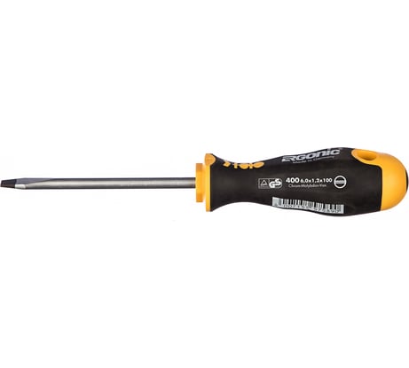 Плоская шлицевая отвертка 6,0х1,2х100 Felo Ergonic 40006310