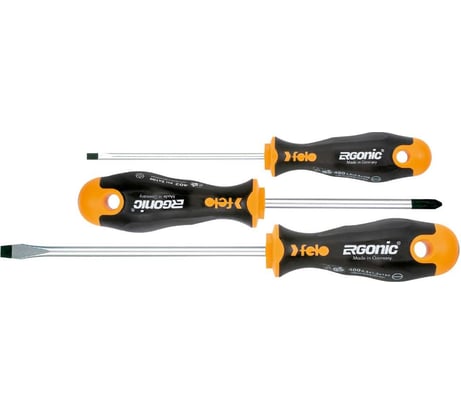 Набор отверток 3 шт в упаковке Felo Ergonic 40093118