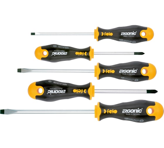 Набор отверток 5 шт. в упаковке Felo Ergonic 40095118