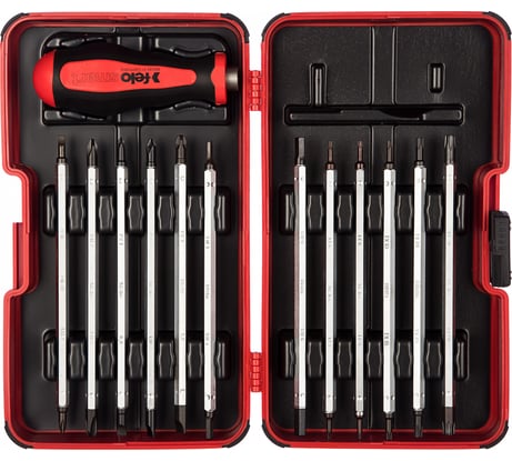 Отвертка торцевая Smart с набором насадок 12 шт в кейсе Felo 06081306