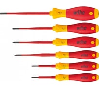 Набор отверток 6 штук Wiha SoftFinish electric slimFix TORX Tamper Resistant 41245