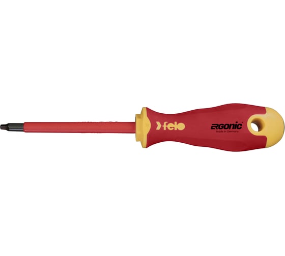 Диэлектрическая отвертка квадрат SQ 2х100 Felo Ergonic 41920090