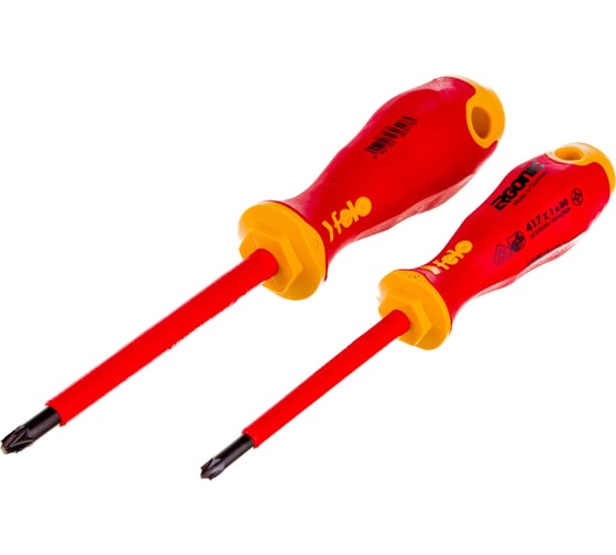 Набор крестовых диэлектрических отверток Felo Ergonic 2 шт 41792191