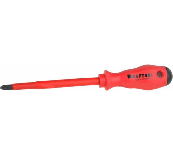 Диэлектрическая отвертка KRAFTOOL VOLT-KRAFT, до 1000В, PH №1-80мм 25006-1-080 1