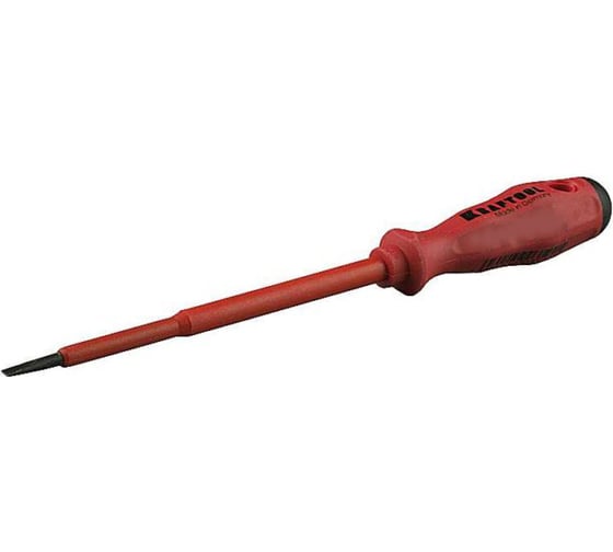 Диэлектрическая отвертка KRAFTOOL VOLT-KRAFT, до 1000В, SL 6,5х150мм 25005-6.5-150 1