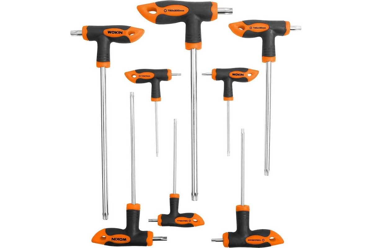 Набор т-образных отверток Wokin Torx, 8 предметов 1352735 - выгодная ...
