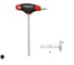 Т-образный ключ TORX 6-гранный с рукояткой T9 IZELTAS 4909220009 2
