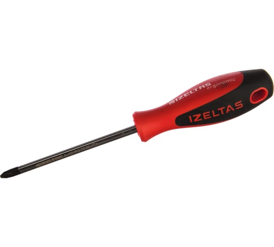 Отвертка с крестообразным шлицем ERGONOMIK Ph2 6x100 мм IZELTAS 4370186100
