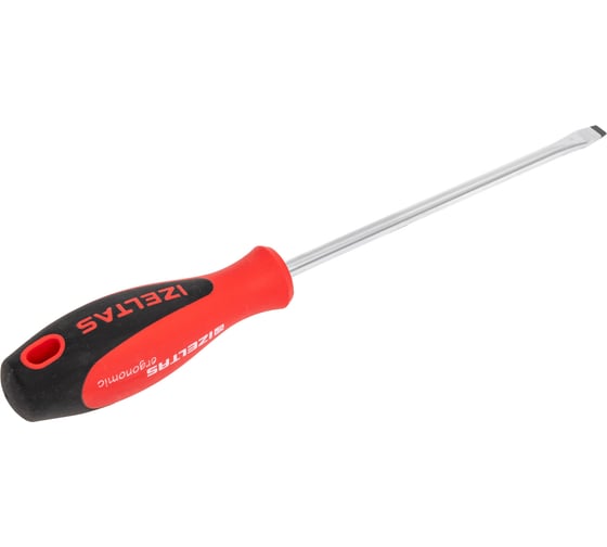 Отвертка с прямым шлицем ERGONOMIK 6х150мм IZELTAS 4350176150