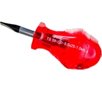 Укороченная отвертка с прямым шлицем KRAFT 5.5х25мм IZELTAS 4110175525