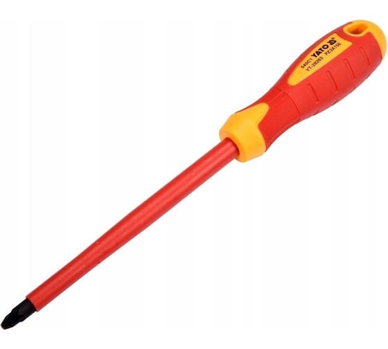 Диэлектрическая отвертка YATO 1000 В PZ3x150 мм YT-28263