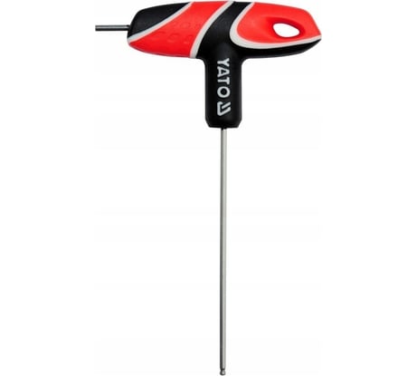 Шестигранник с Т-образной рукояткой YATO 2.5 мм, с шаровой головкой YT-05585