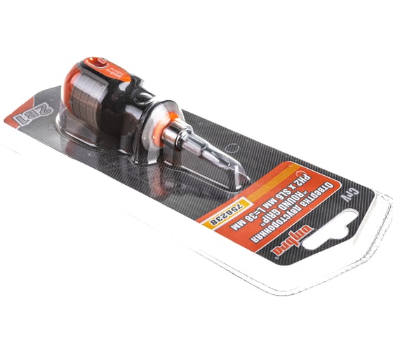 Стержневая двусторонняя отвертка Ombra ROUND GRIP РН2,SL6x38 мм 756238 55773