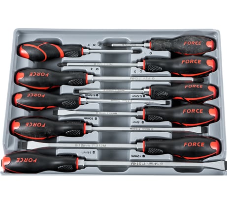 Набор усиленных отверток 10 предметов FORCE 2109