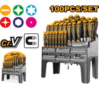 Набор отверток и бит INDUSTRIAL INGCO 0+60 шт. HKSD10028