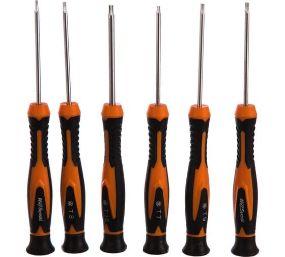 Набор отверток Torx для точных работ 6 предметов AV Steel AV-493206