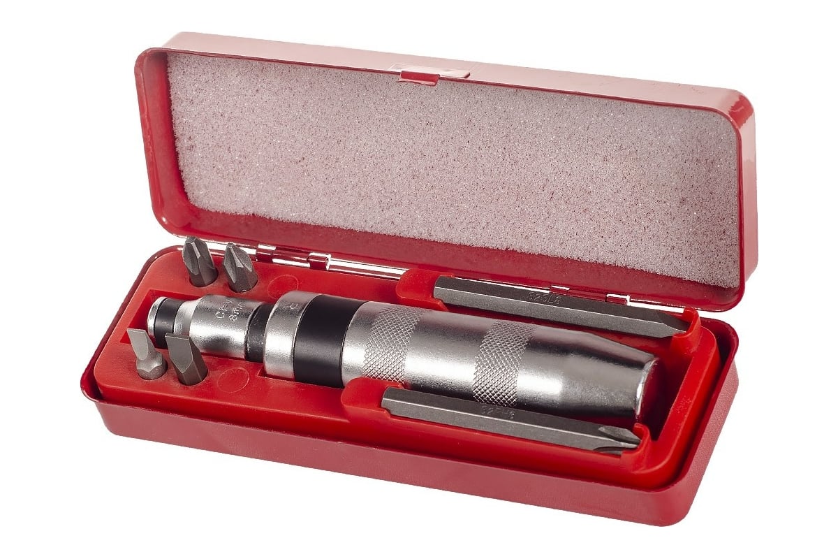 Ударная отвертка с набором бит, 6 предметов AV Steel AV-482408 ...