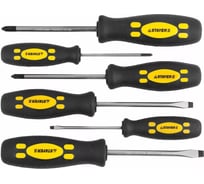 Набор отверток SL 3,0x75,SL 5,0x100,SL 6,0x100 мм, PH №0x75мм, PH № 1x100мм,PH №2x100мм, 6шт. STAYER ТECHNO 25081-H6_z01