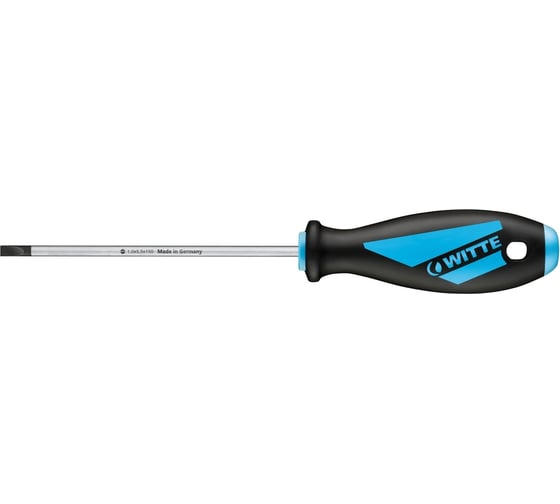 Шлицевая отвертка для электриков WITTE MAXX 0.6х4.0х300 мм 530232016 1