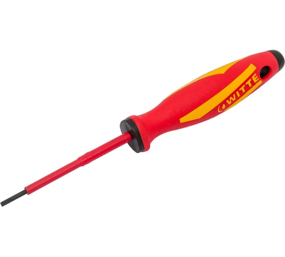 Шлицевая отвертка WITTE MAXX VDE 0,4х2,5х75 мм new 537012016