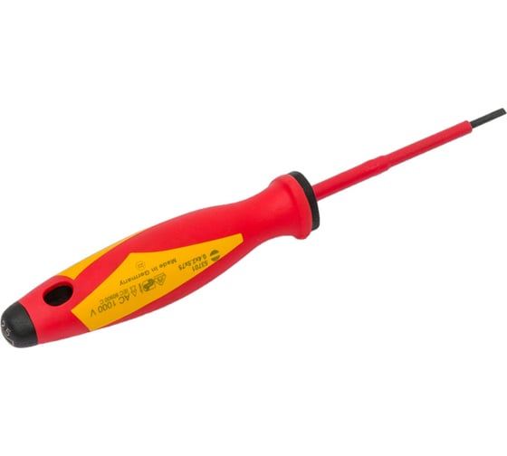 Шлицевая отвертка WITTE MAXX VDE 0,4х2,5х75 мм new 537012016