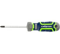 Отвертка PZ 1 x 75 мм CrV, 4-х компонентная рукоятка СИБРТЕХ 12281