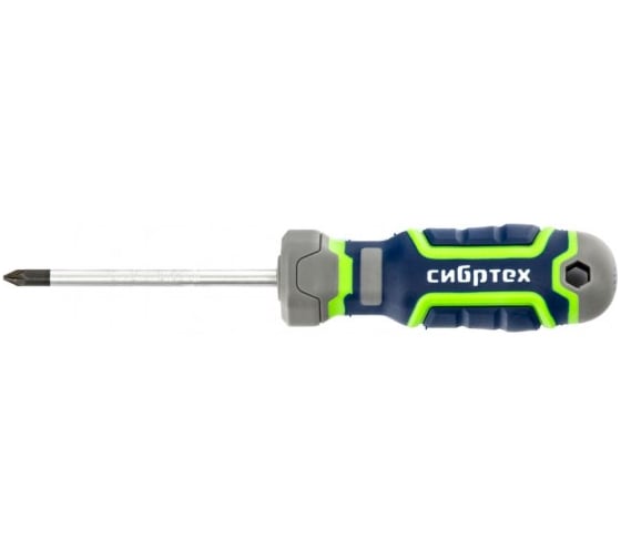 Отвертка PZ 1 x 75 мм CrV, 4-х компонентная рукоятка СИБРТЕХ 12281