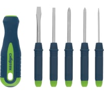 Отвертка со сменными насадками, 5 шт., CrV СИБРТЕХ 13384