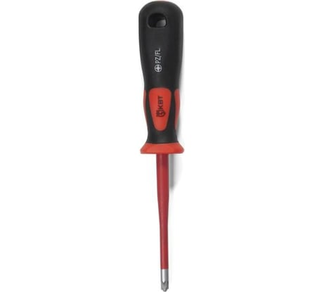 Диэлектрическая отвертка PH1/FL1*80 КВТ Слим 78591