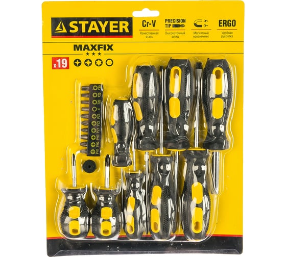 Набор отверток STAYER MASTER 19шт 2513-H19